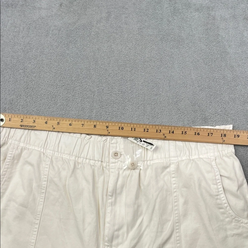 NEW Madewell 33 High Waist White Cream‎ Paperbag Shorts